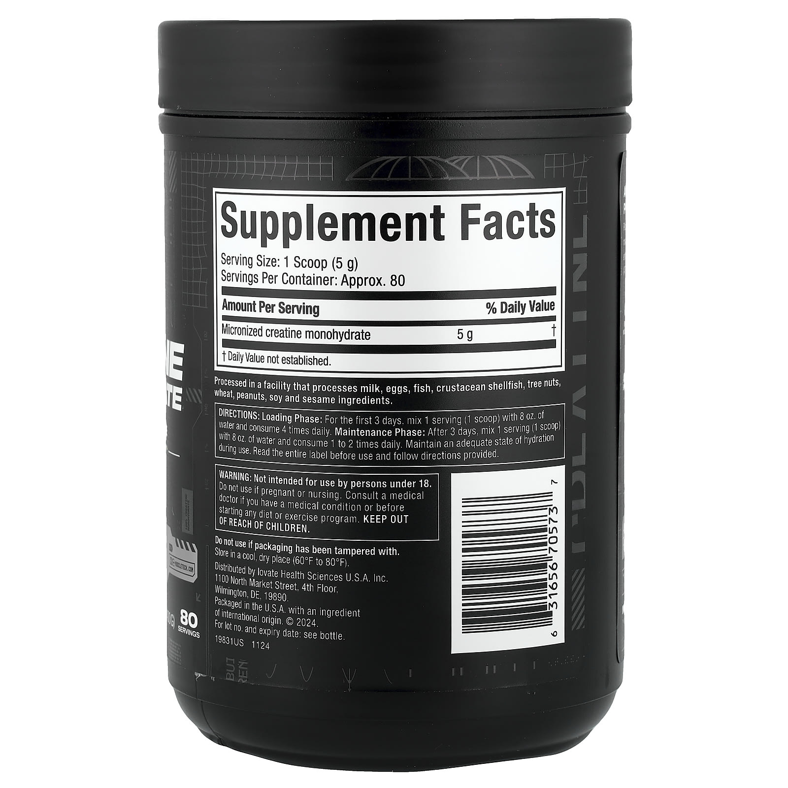 Креатин моногидрат MuscleTech Platinum 100%, без вкуса, 400 г — фото 4