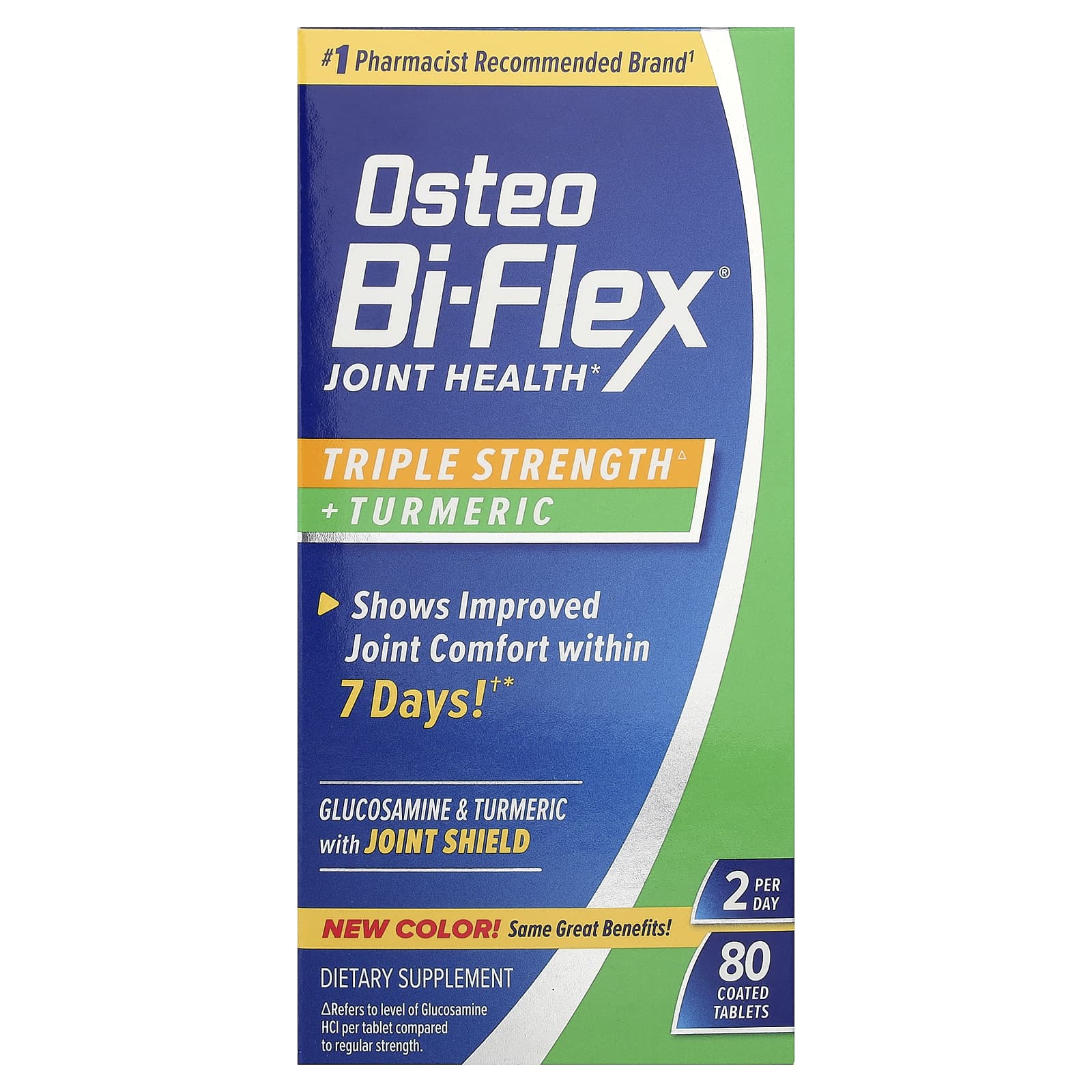 Куркума Osteo Bi-Flex Joint Health Triple Strength 80 Coated Tablets, таблетки — фото 2