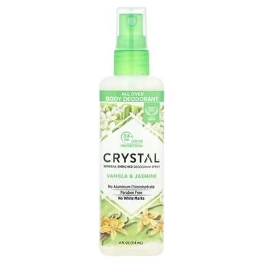 Дезодорант CRYSTAL Mineral-Enriched Spray, вкус Vanilla & Jasmine, 118 мл, спрей