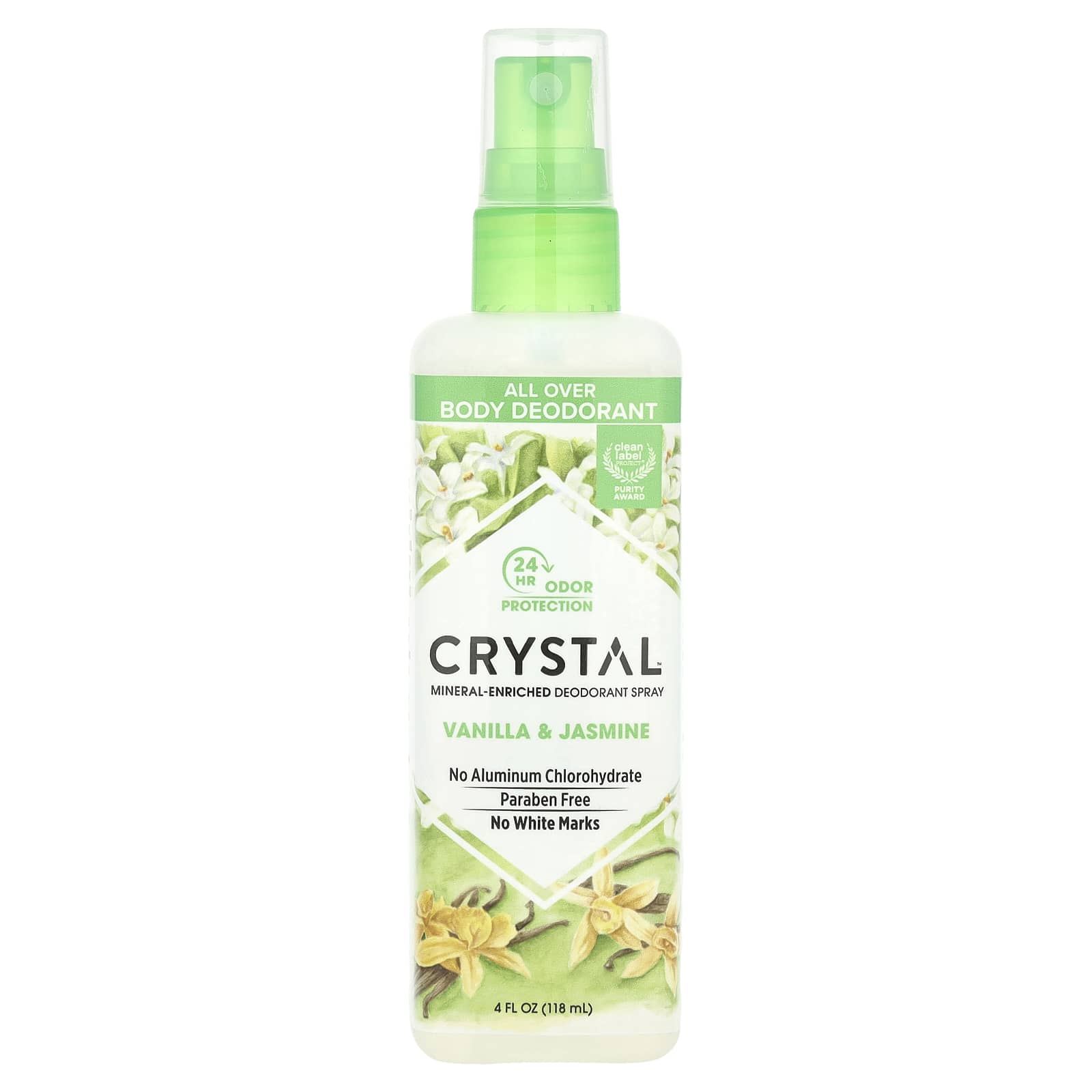 Дезодорант CRYSTAL Mineral-Enriched Spray, вкус Vanilla & Jasmine, 118 мл, спрей