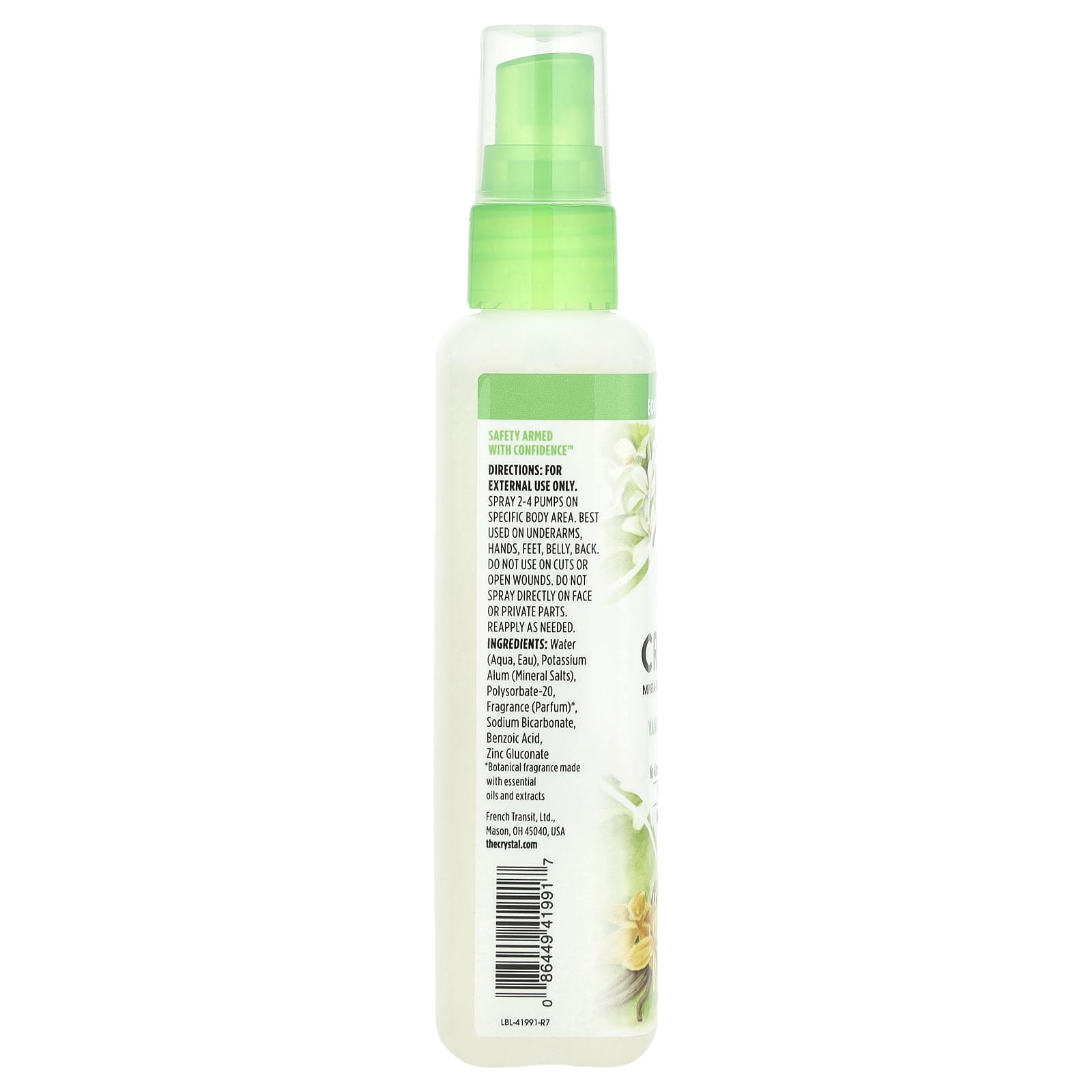 Дезодорант CRYSTAL Mineral-Enriched Spray, вкус Vanilla & Jasmine, 118 мл, спрей — фото 2