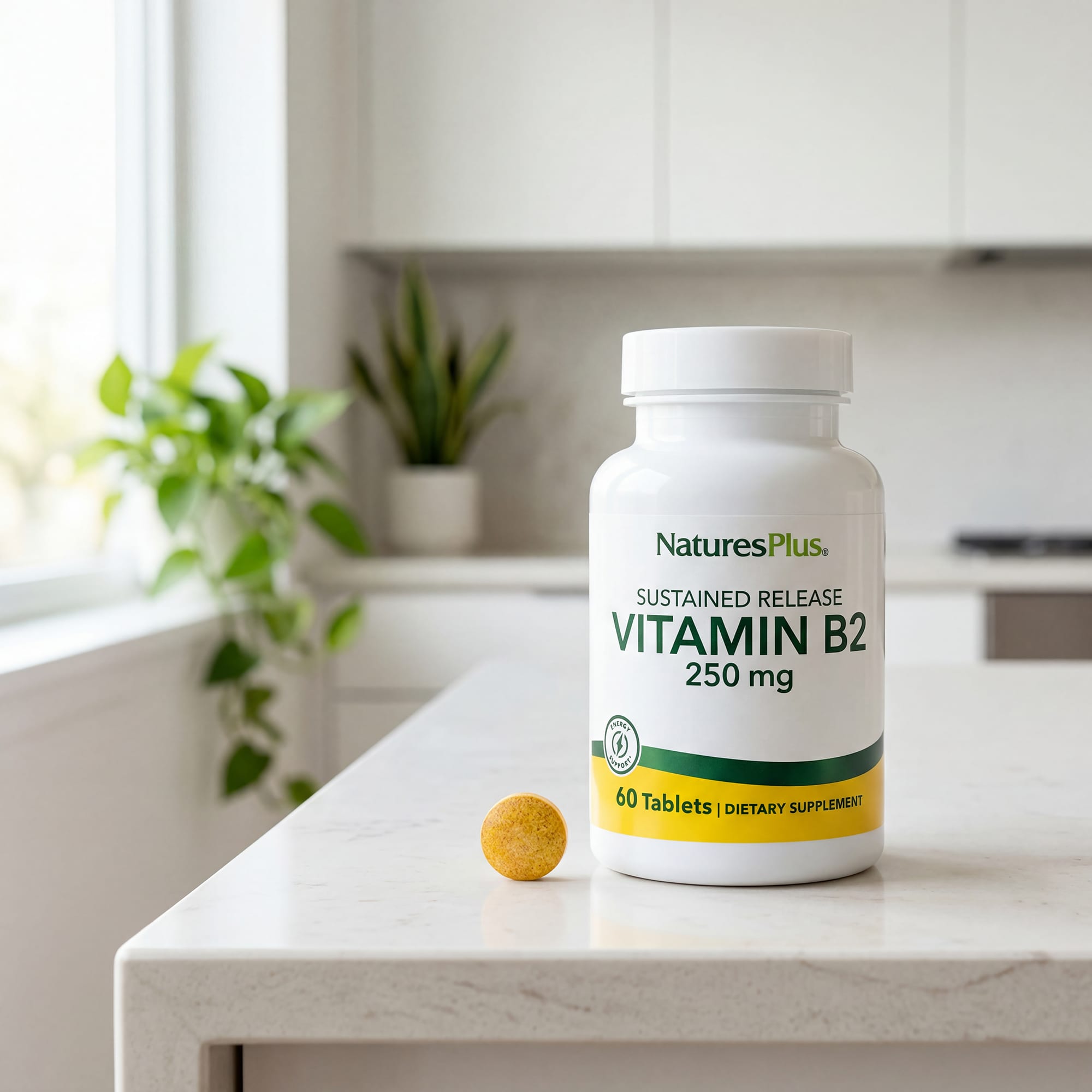 Витамин B2 NaturesPlus, пролонгированное высвобождение, 250 мг, 60 таблеток — фото 5