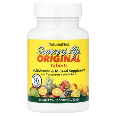 Мультивитаминно-минеральный комплекс NaturesPlus Source of Life® Original Tablets Supplement, 30 таблеток