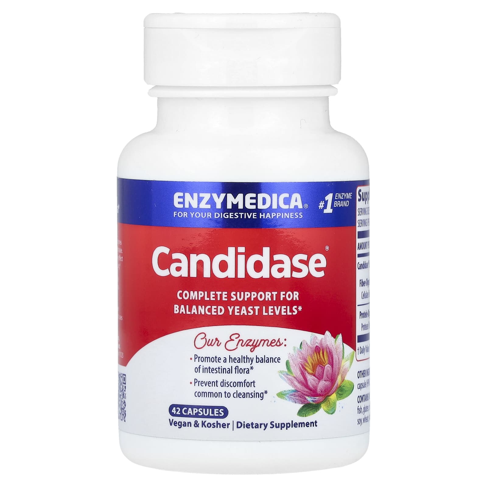 Ферментный комплекс Candidase Enzymedica, 42 капсул