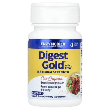 Ферментный комплекс Digest Gold with ATPro Enzymedica Digest Gold® with ATPro® Maximum Strength, 21 капсул