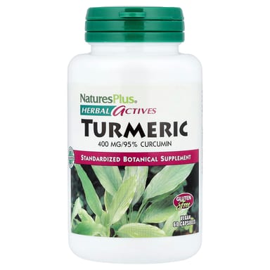 Куркума NaturesPlus Herbal Actives, 400 мг, 60 капсул