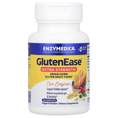 Ферментный комплекс GlutenEase Enzymedica®, 30 капсул