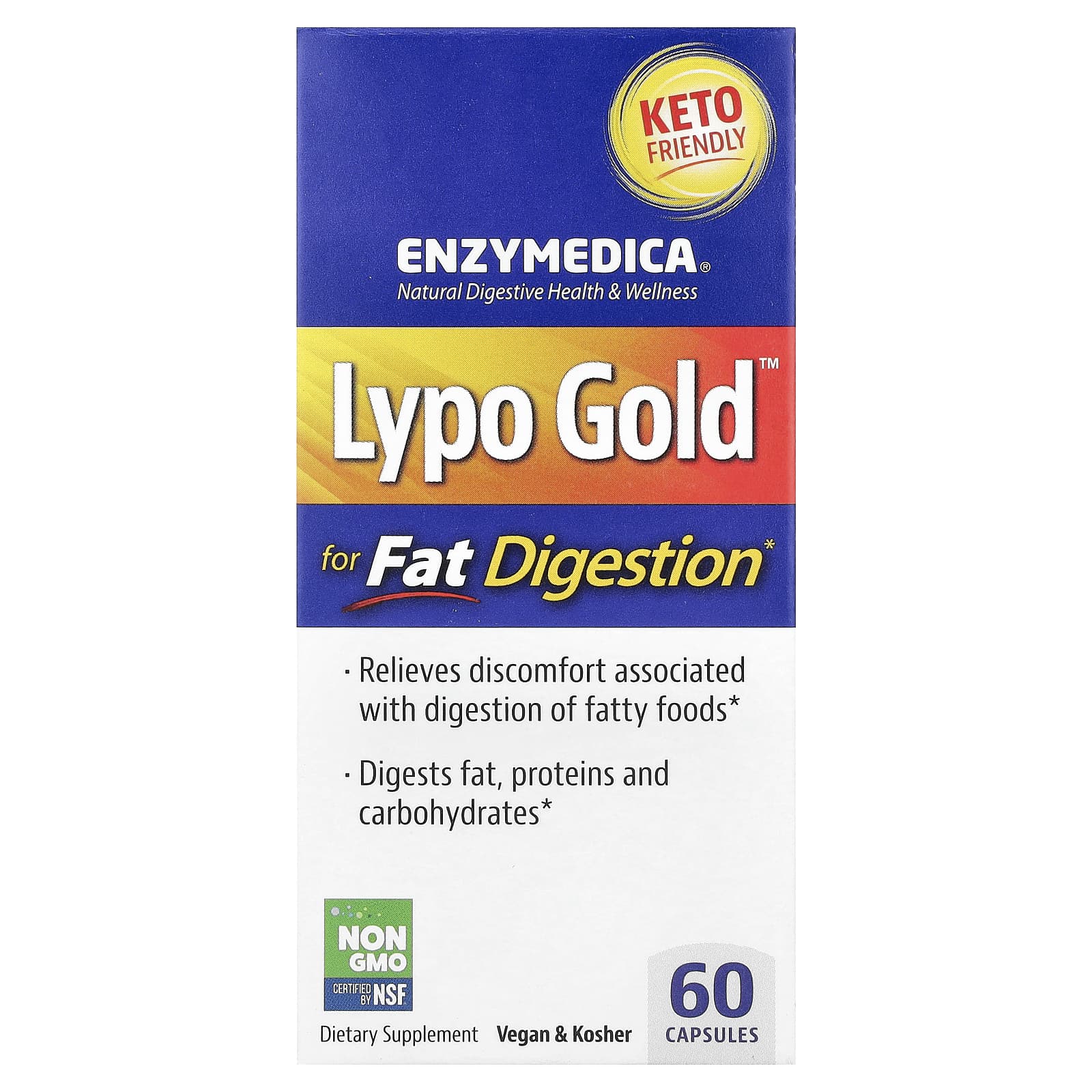 Ферментный комплекс для переваривания жиров Enzymedica™ For Fat Digestion, 60 капсул — фото 2