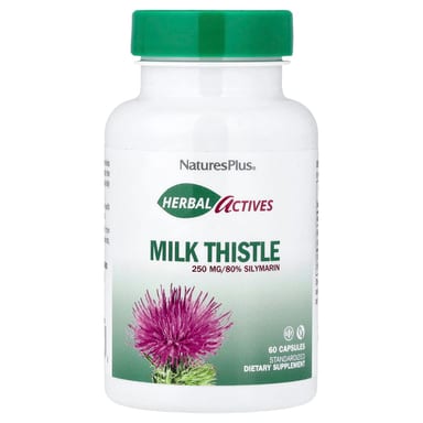 Расторопша NaturesPlus Herbal Actives, 250 мг, 60 капсул