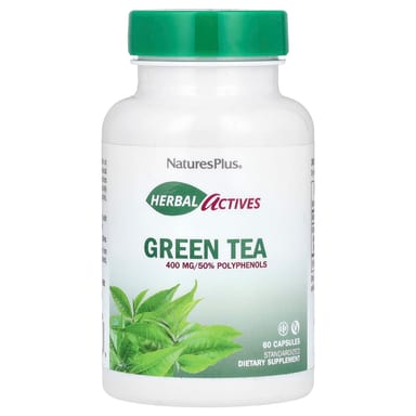 Зеленый чай NaturesPlus Herbal Actives, 400 мг, 60 капсул