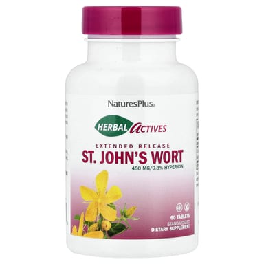Зверобой NaturesPlus Herbal Actives, 450 мг, 60 таблеток