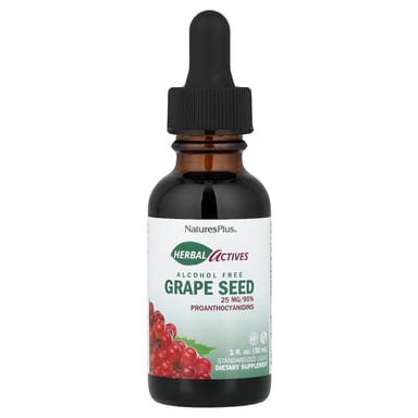 Виноградные косточки NaturesPlus Herbal Actives, вкус Grape Seed, 30 мл