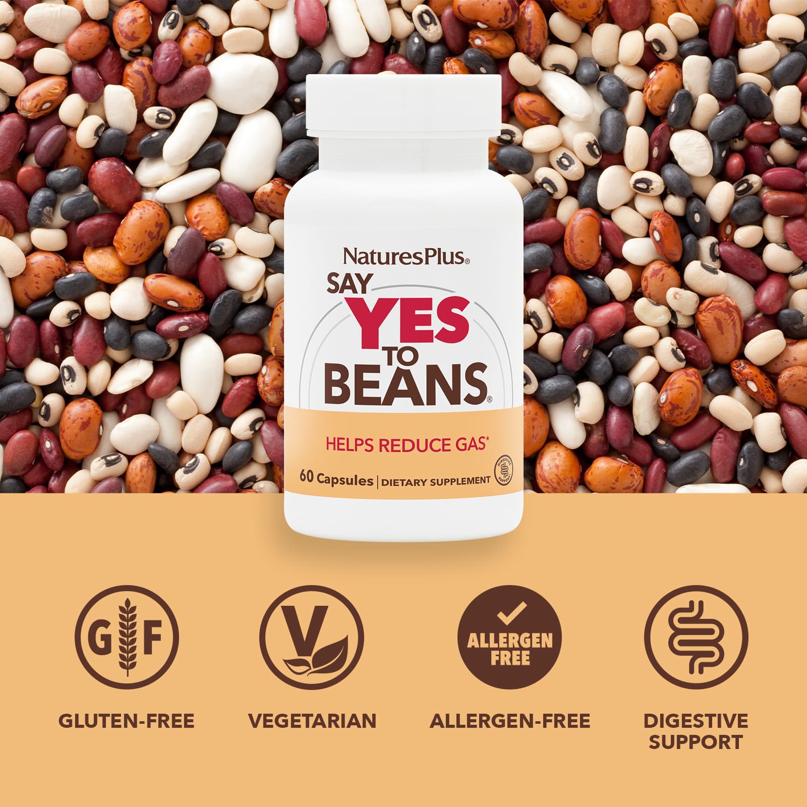 Комплекс Say Yes to Beans NaturesPlus®, 60 капсул — фото 3
