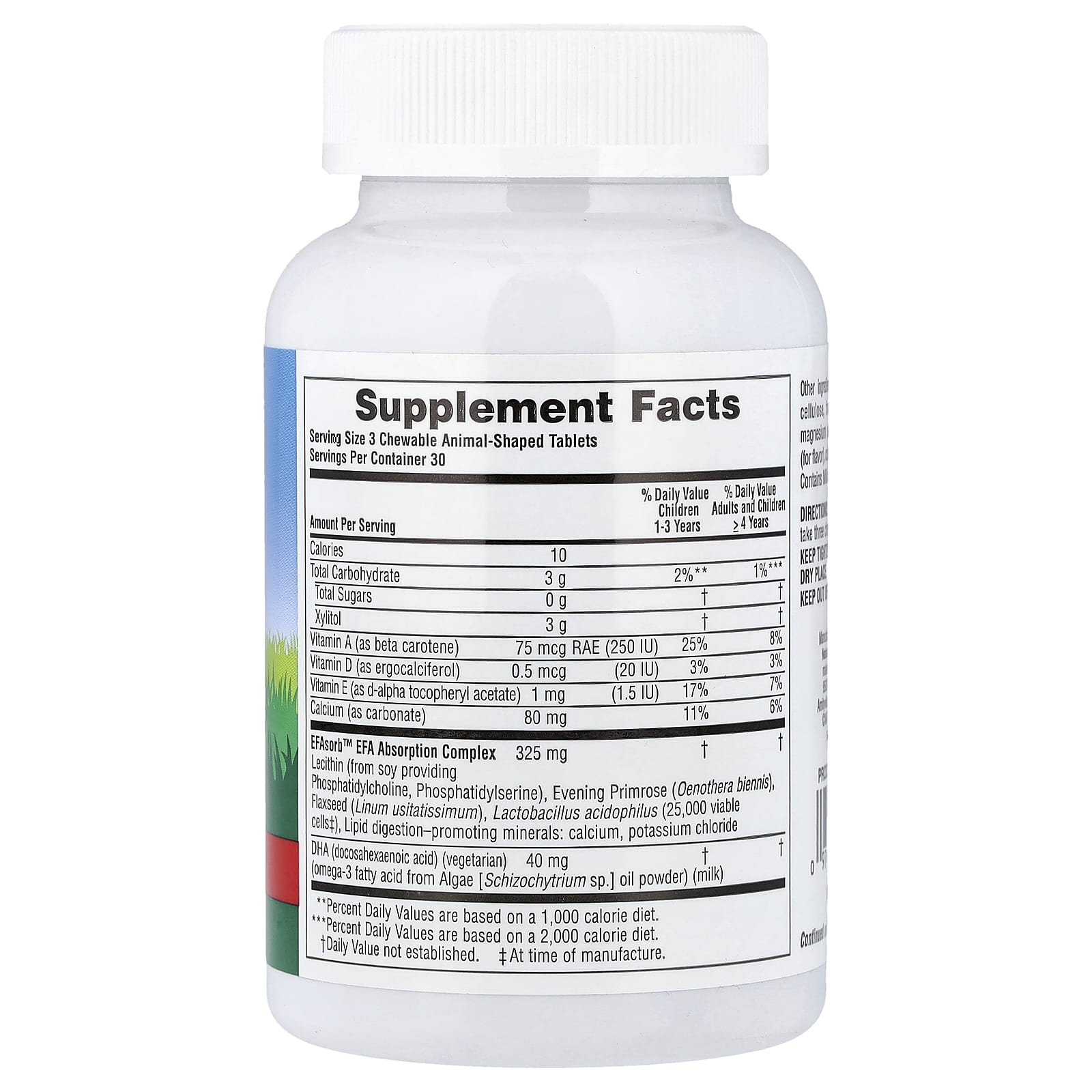 Детский NaturesPlus Animal Parade® DHA Chewable Omega-3 Supplement, вкус Cherry, 90 жевательных таблеток в форме животных — фото 2