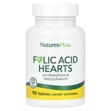 Фолиевая кислота NaturesPlus Hearts, 90 таблеток