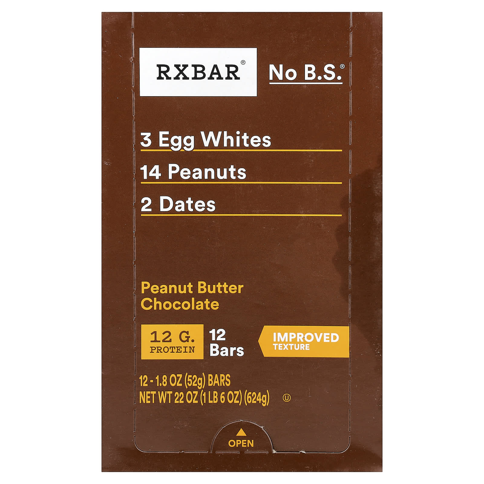 Арахисовая паста RXBAR Protein Bar, вкус Peanut Butter Chocolate, 52 г, 12 шт., батончик — фото 2