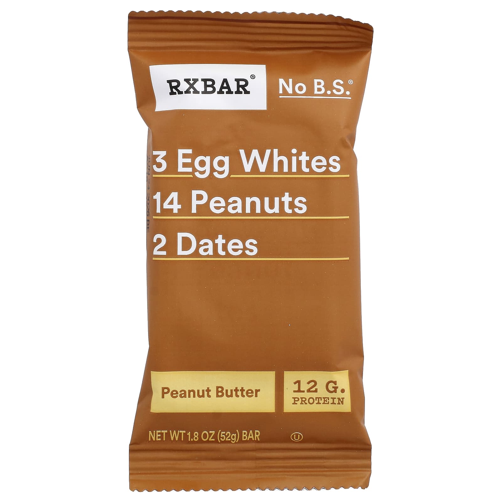 Арахисовая паста RXBAR Protein Bar, 52 г, 12 шт., батончик — фото 2