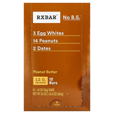 Батончик RXBAR Protein Bar, 52 г, 12 шт., батончик