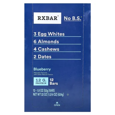 Фото товара: Протеиновый батончик RXBAR, вкус «черника», 52 г, 12 шт.