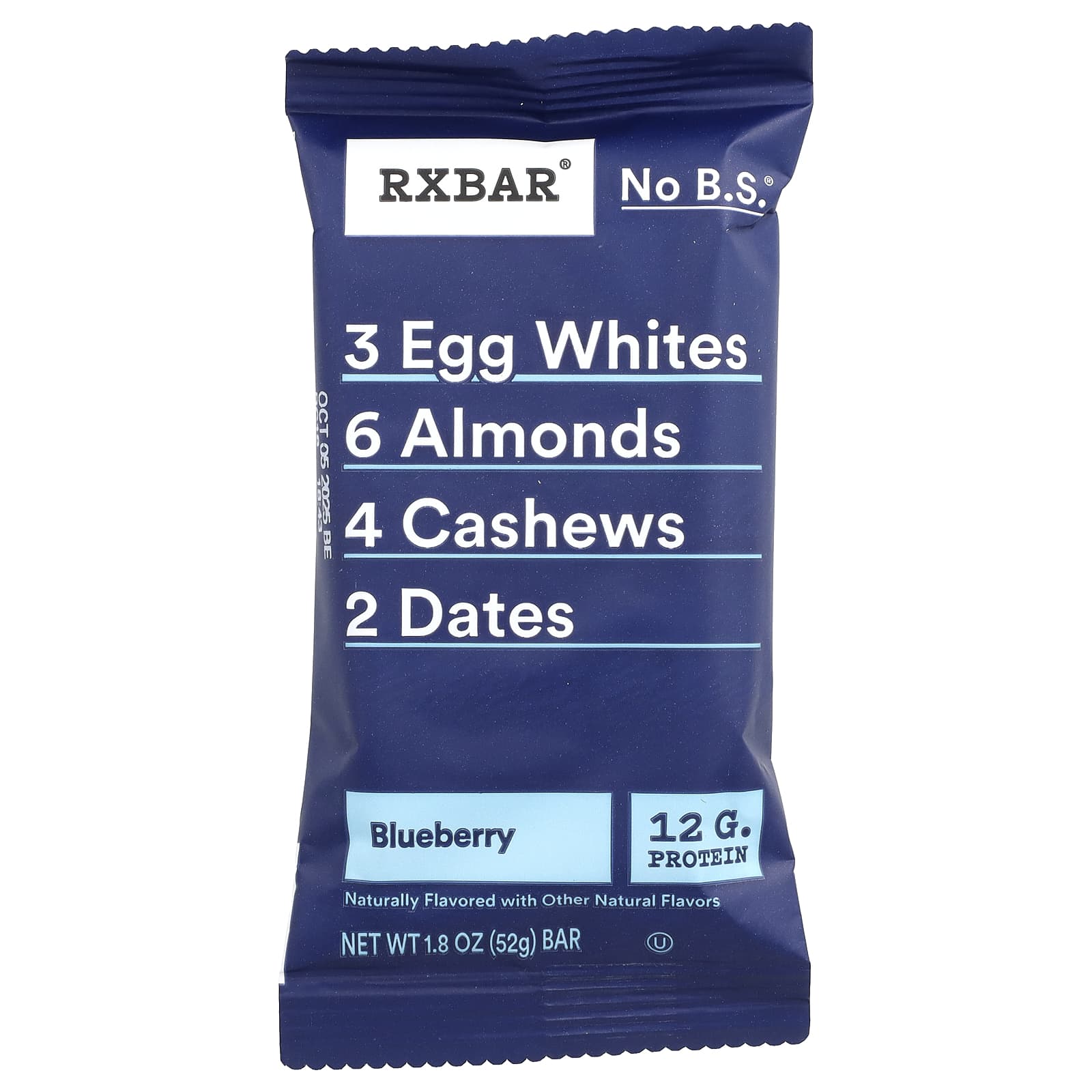 Протеиновый батончик RXBAR, вкус Blueberry, 52 г, 12 шт. — фото 3