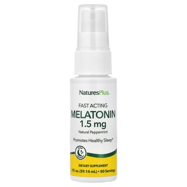 Мелатонин NaturesPlus Fast Acting Natural Peppermint, 59.14 мл