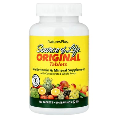 Мультивитаминно-минеральный комплекс NaturesPlus Source of Life® Original Tablets Supplement, 180 таблеток