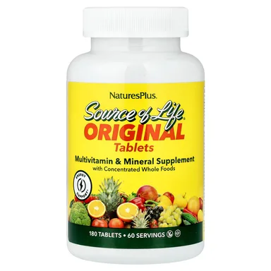 Фото товара: Мультивитаминно-минеральный комплекс NaturesPlus Source of Life® Original Tablets Supplement, 180 таблеток