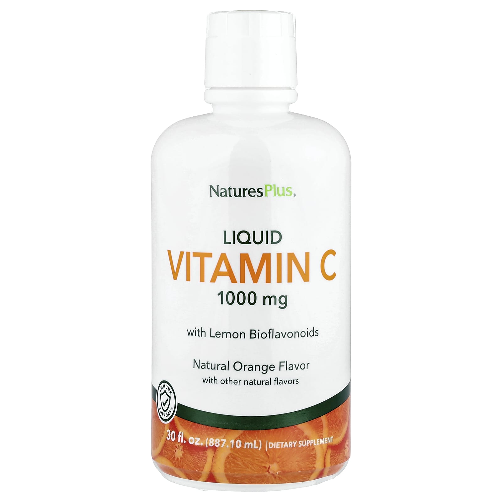 Витамин C NaturesPlus Liquid With Lemon Bioflavonoids Natural Orange, вкус Liquid Vitamin C With Lemon Bioflavonoids, Natural Orange, 887.10 мл, жидкая форма