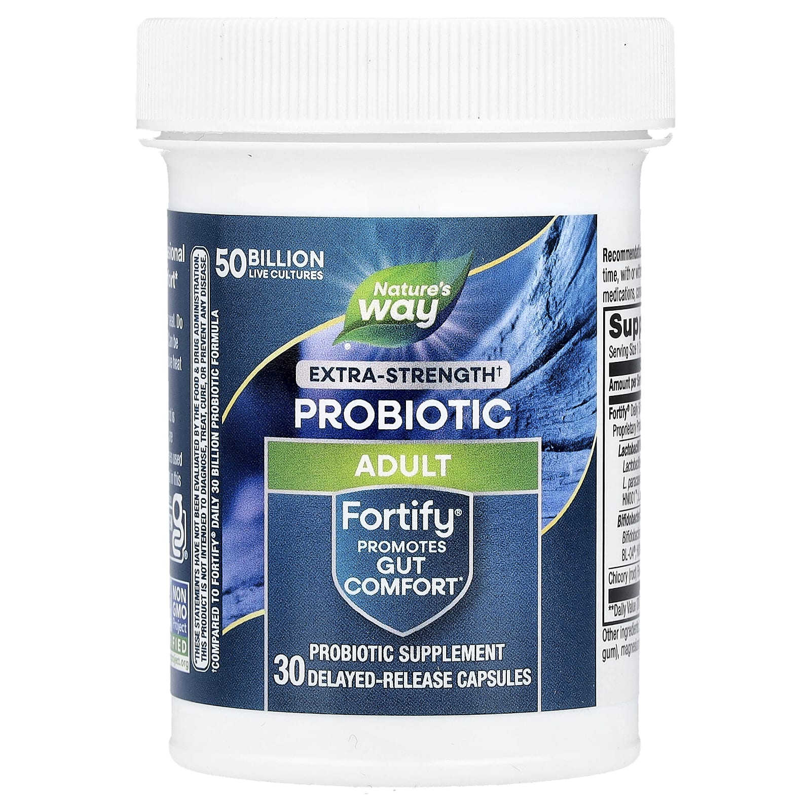 Пробиотик Nature's Way Fortify® Adult 30 Delayed Release Capsules, оттенок 50 Billion, капсулы