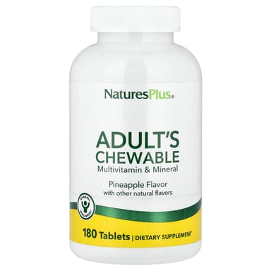 Мультивитаминно-минеральный комплекс NaturesPlus Adult's Chewable, вкус Pineapple, 180 таблеток