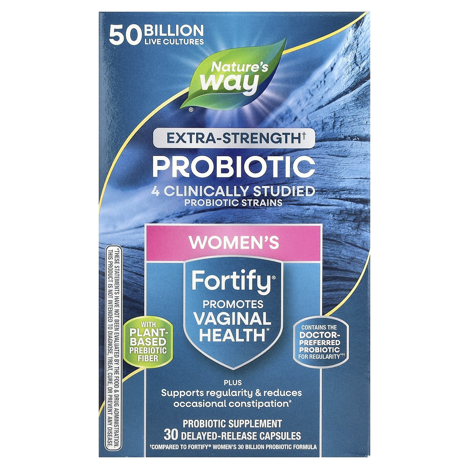 Пробиотик Nature's Way Fortify® Women's 30 Delayed-Release Capsules, 50 млрд КОЕ, капсулы — фото 2