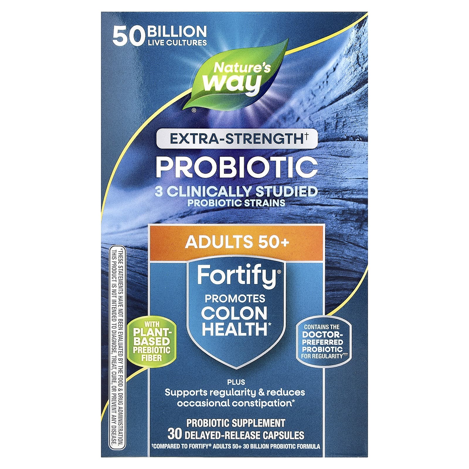 Пробиотик Nature's Way Fortify® Adults 50+ 30 Delayed-Release Capsules, капсулы — фото 8