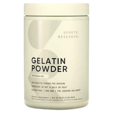 Порошок Sports Research Gelatin, без вкуса, 454 г