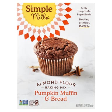 Смесь для выпечки Simple Mills Almond Flour Pumpkin Muffin & Bread, 255 г