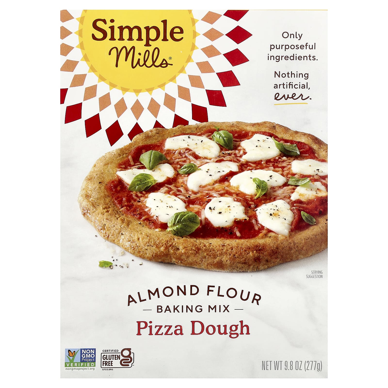 Смесь для выпечки Simple Mills Almond Flour Pizza Dough, 277 г — фото 2