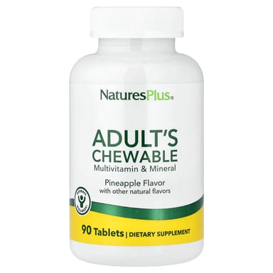 Мультивитаминно-минеральный комплекс NaturesPlus Adult's Chewable, вкус Pineapple, 90 таблеток