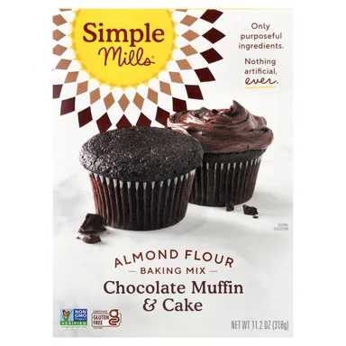 Фото товара: Смесь для выпечки Simple Mills Almond Flour, Chocolate Muffin & Cake, 318 г