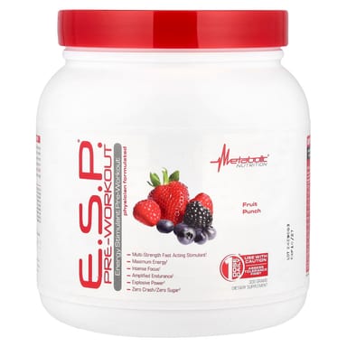 Предтренировочный комплекс Metabolic Nutrition E.S.P.®, вкус Fruit Punch, 300 г