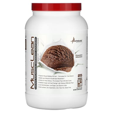 Шоколад Metabolic Nutrition MuscLean Lean Muscle Weight Gainer, вкус Chocolate Milkshake, 2.5 lb