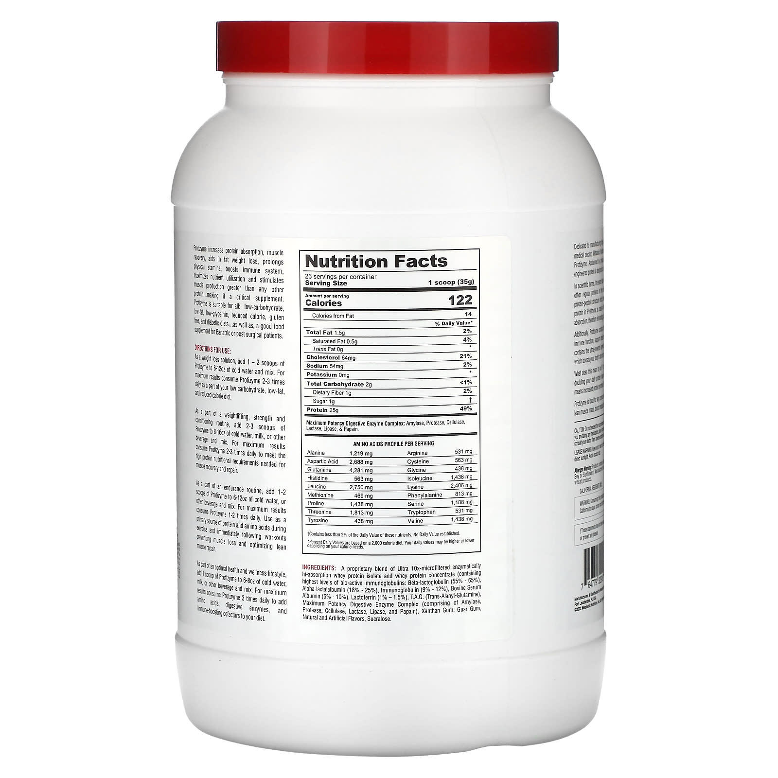 Протеин Metabolic Nutrition Protizyme Specialized Designed, вкус Strawberry Creme, 910 г