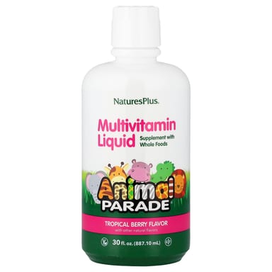 Мультивитамины NaturesPlus Animal Parade® Liquid Tropical Berry, 887.1 мл, жидкая форма