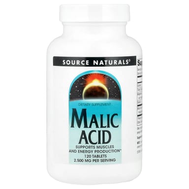 Яблочная кислота Source Naturals, 120 таблеток