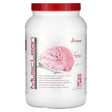 Гейнер Metabolic Nutrition, 2.5 фунта, клубничный молочный коктейль