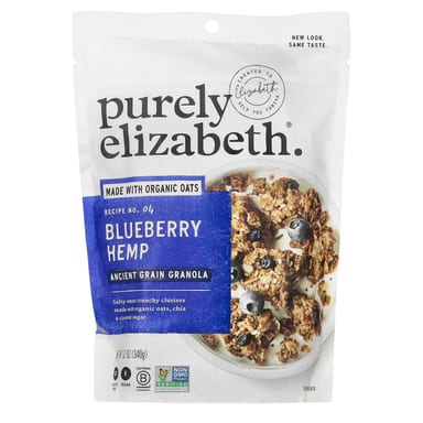 Гранола Purely Elizabeth Ancient Grain, вкус Blueberry Hemp, 340 г