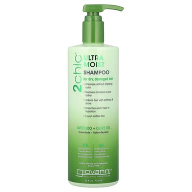 Оливковое масло Giovanni 2chic® Ultra-Moist Shampoo For Dry Damaged Hair Avocado, 710 мл
