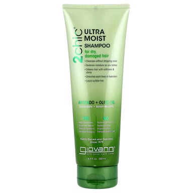 Оливковое масло Giovanni 2chic® Ultra Moist Shampoo For Dry Damaged Hair Avocado, 250 мл