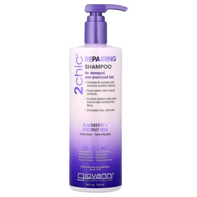 Шампунь Giovanni 2chic® Repairing For Damaged Over-Processed Hair, вкус Blackberry Coconut Milk, 710 мл