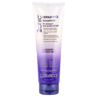 Шампунь Giovanni 2chic® Repairing For Damaged Over-Processed Hair, вкус Blackberry Coconut Milk, 250 мл
