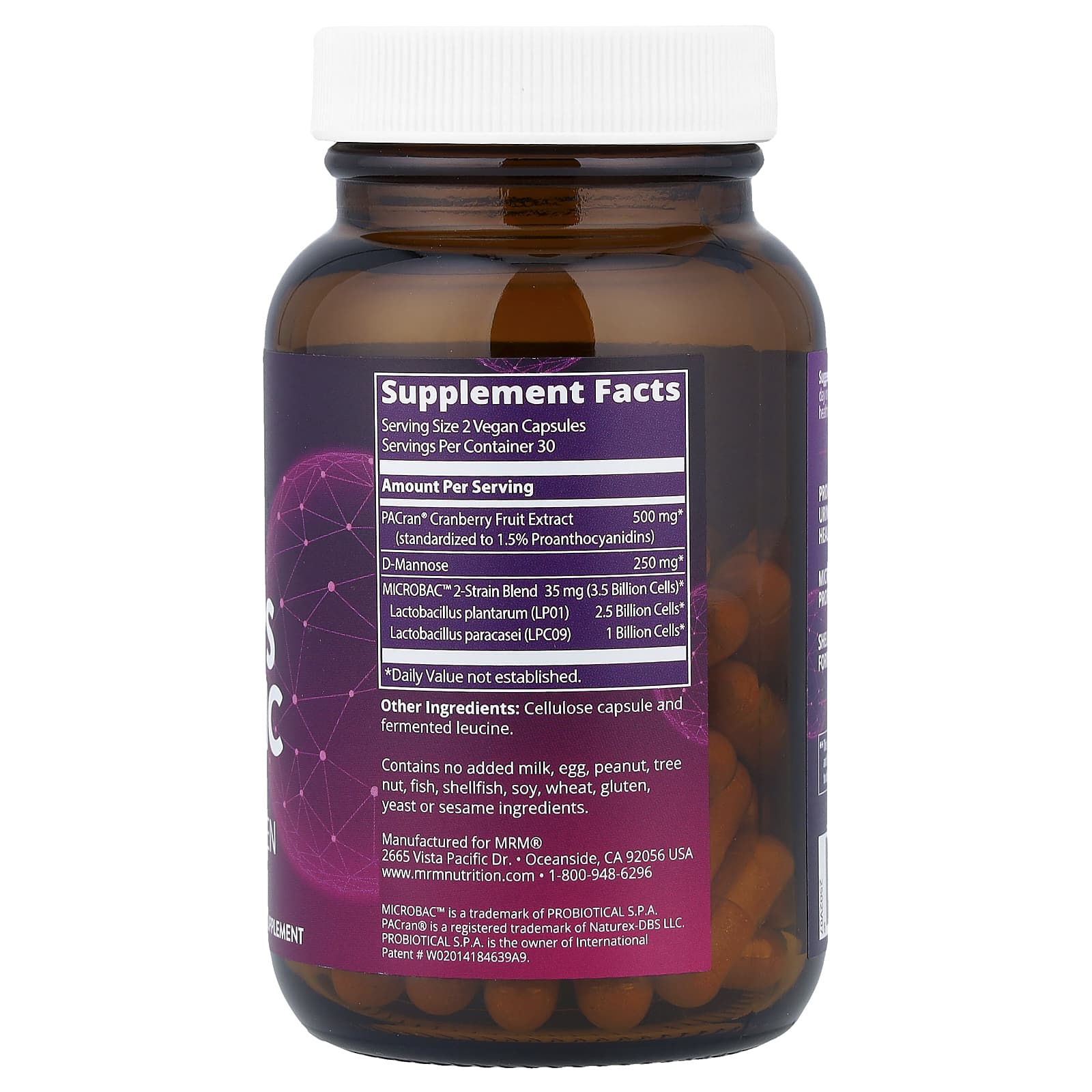Пробиотик MRM Nutrition Women's, 60 растительных капсул — фото 6