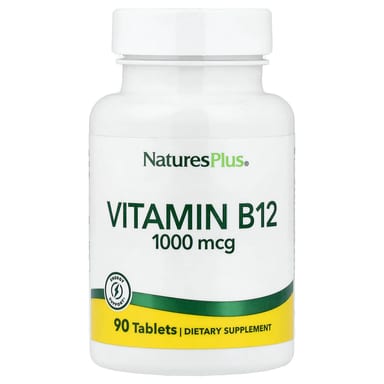 Витамин B12 NaturesPlus, 1000 мкг, 90 таблеток